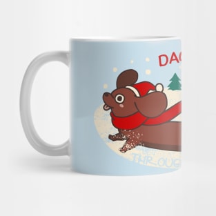 Dachshund through the snow Mug